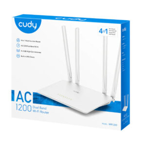 Thiết bị mạng Wifi CUDY AC1200 Router WR1200